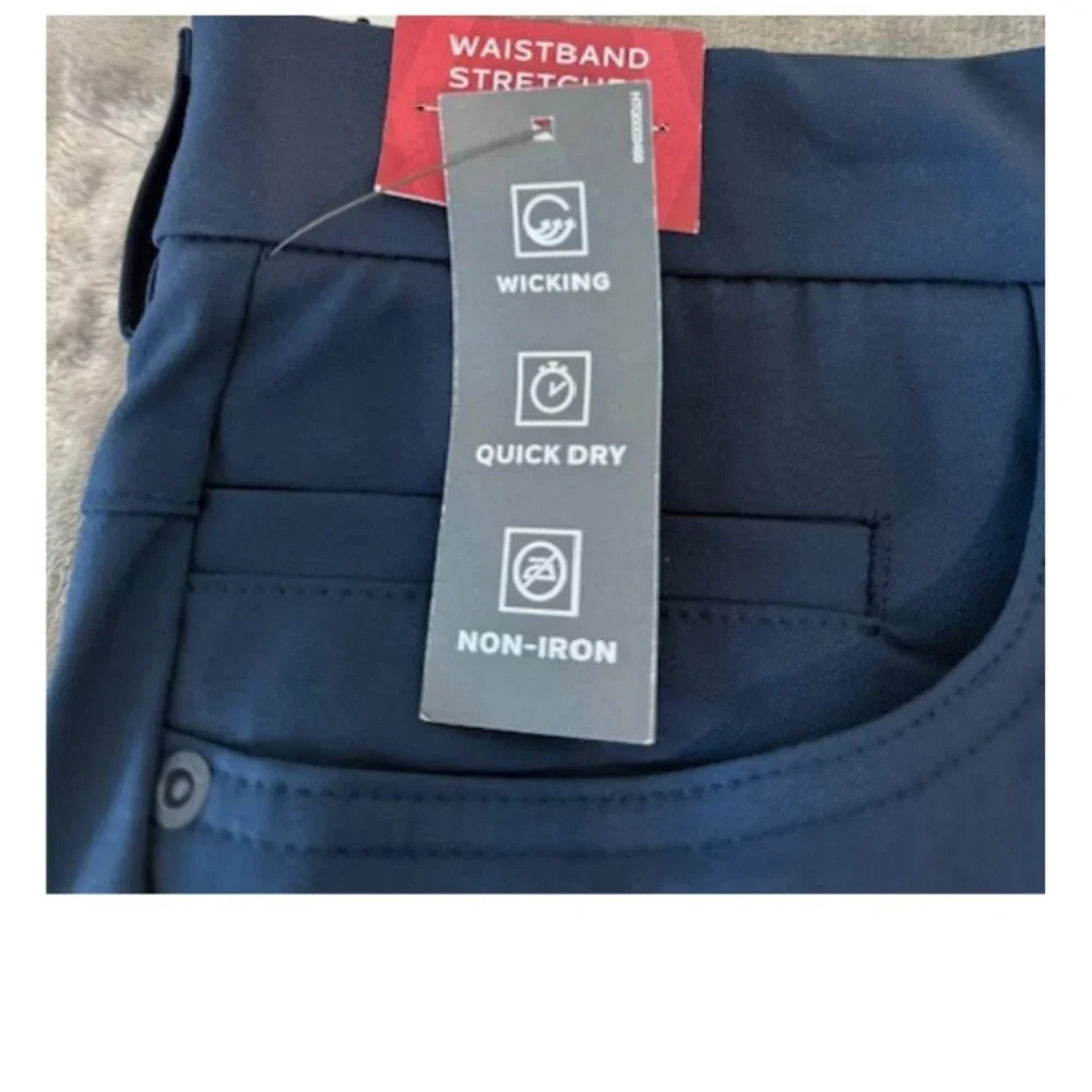 Van Heusen Men’s Flex Straight-Fit Pants 38x32 NWT Navy